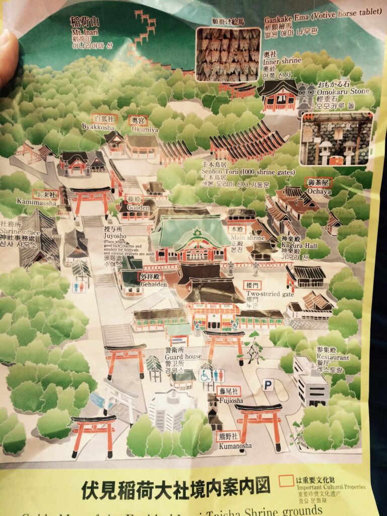 Fushimi Inari Shrine map